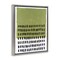 Stupell Industries Green Dotted Pattern Floater Framed Canvas Wall Art Design by Michael Willett